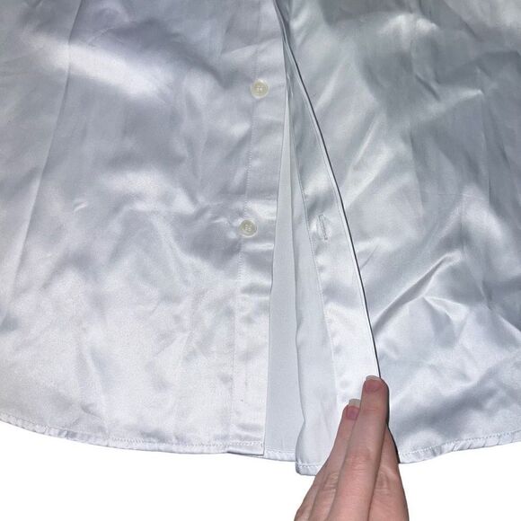 NWOT SWORD KING White Patterned Long Sleeve Button Up Shirt Size XXXL (XL) - Picture 3 of 10